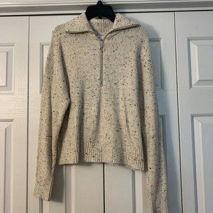 WilliamRast- 1/2 zip cream sweater